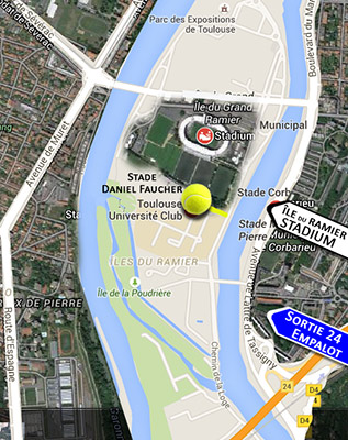 Plan Toulouse Empalot Stade Daniel Faucher Stadium